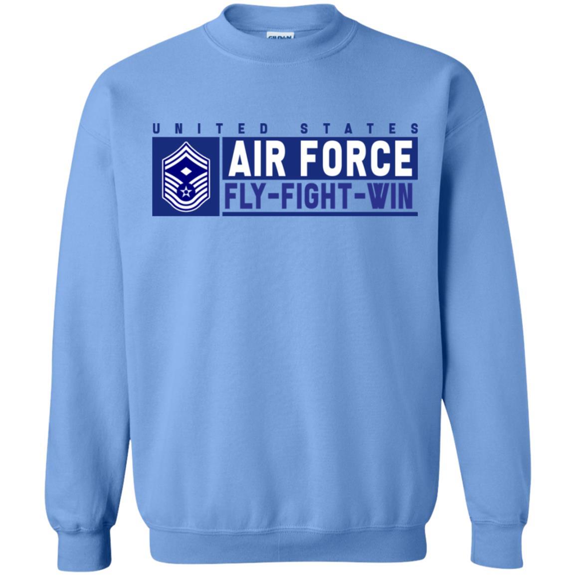 US Air Force E-8 First sergeant Fly - Fight - Win Long Sleeve - Pullover Hoodie-TShirt-USAF-Veterans Nation