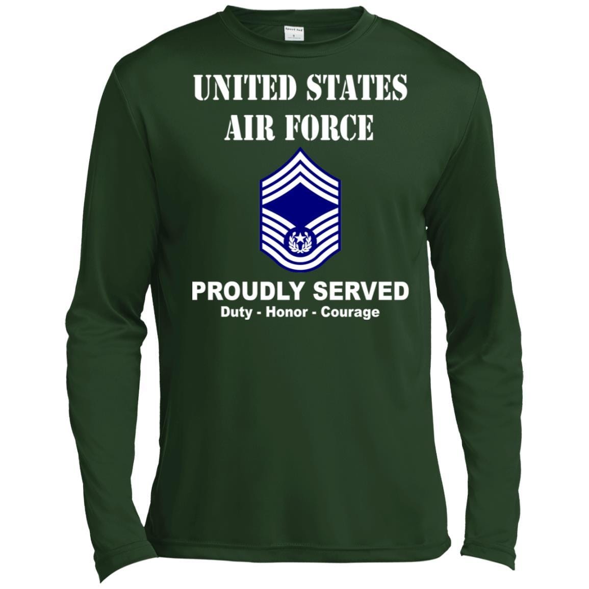 US Air Force E-9 Chief Master Sergeant Of The Air Force E9 CMSAF Noncommissioned Officer (Special) Ranks T shirt Sport-Tek Tall Pullover Hoodie - T-Shirt-TShirt-USAF-Veterans Nation