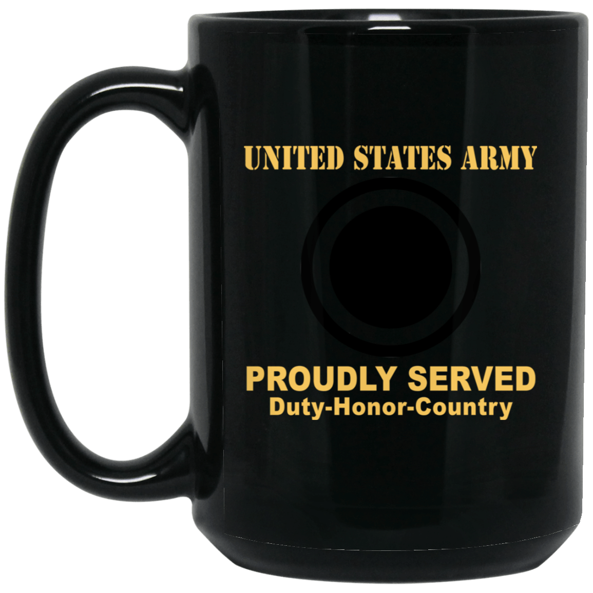 US ARMY I CORPS - 11 oz - 15 oz Black Mug-Mug-Army-CSIB-Veterans Nation