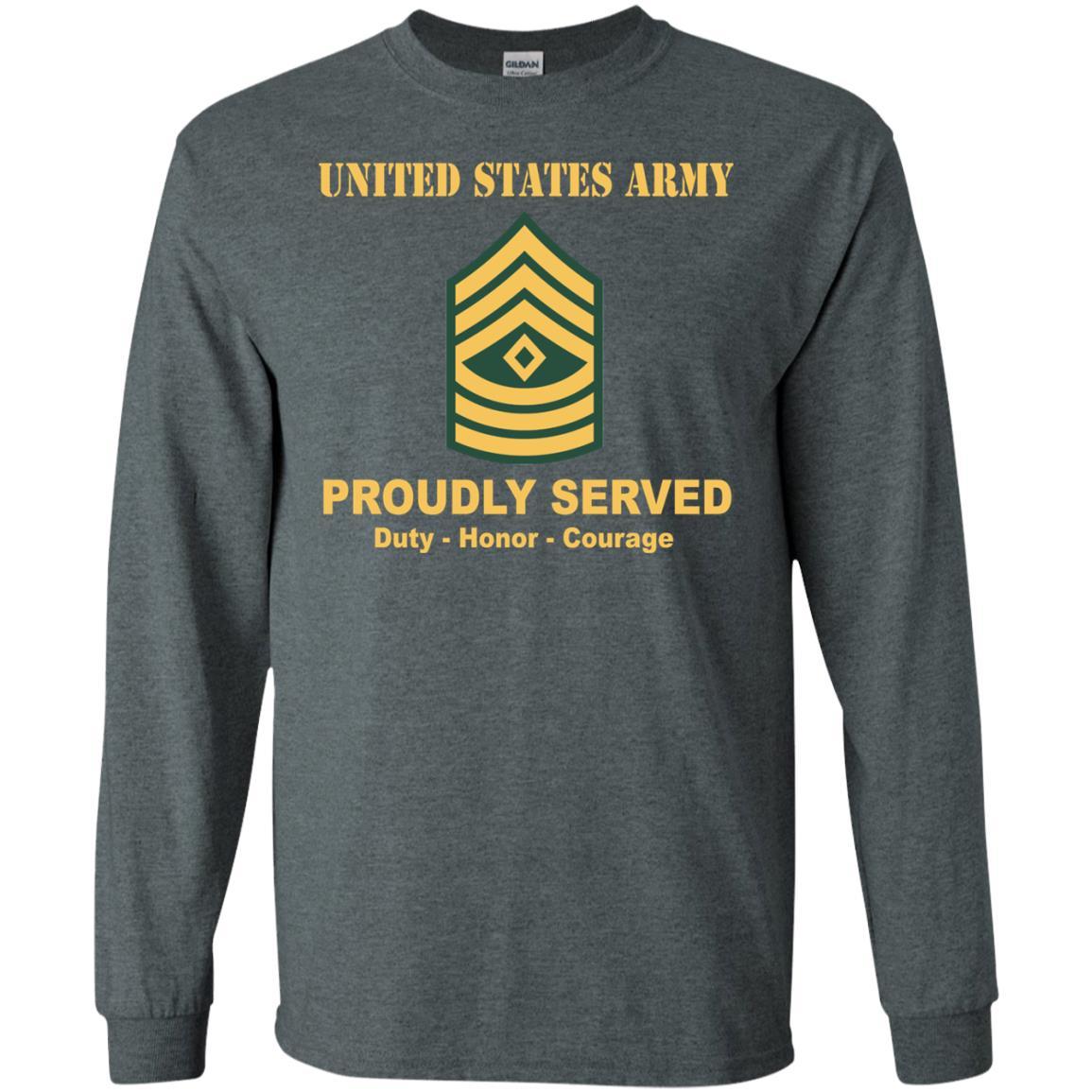 US Army E-8 First Sergeant E8 1SG Noncommissioned Officer Ranks Men Front Shirt US Army Rank-TShirt-Army-Veterans Nation