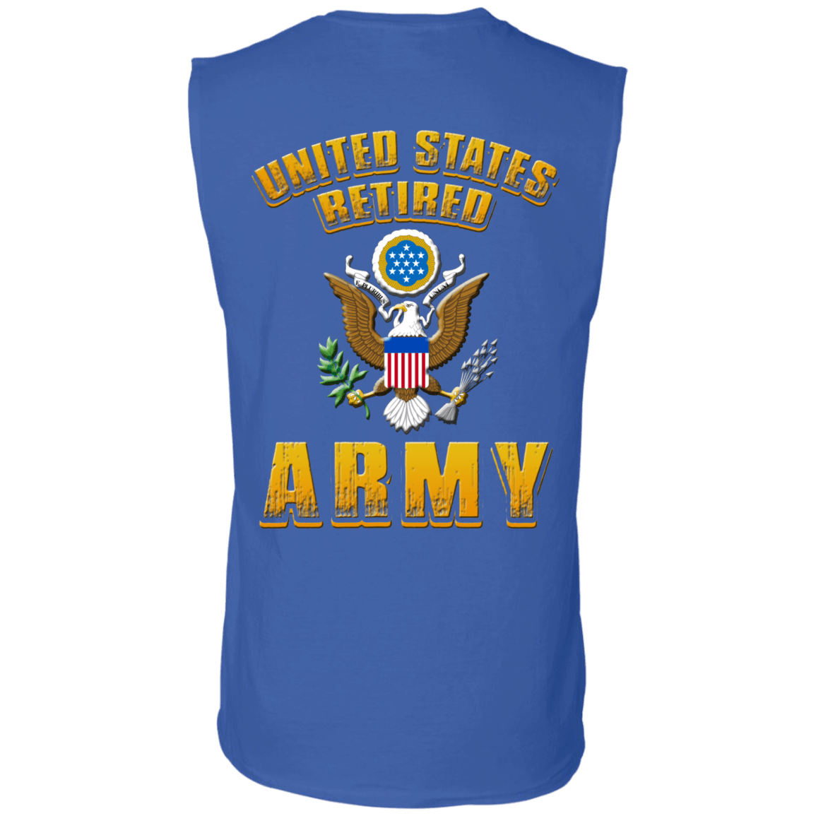 US Retired Army Veteran Back T Shirts-TShirt-Army-Veterans Nation