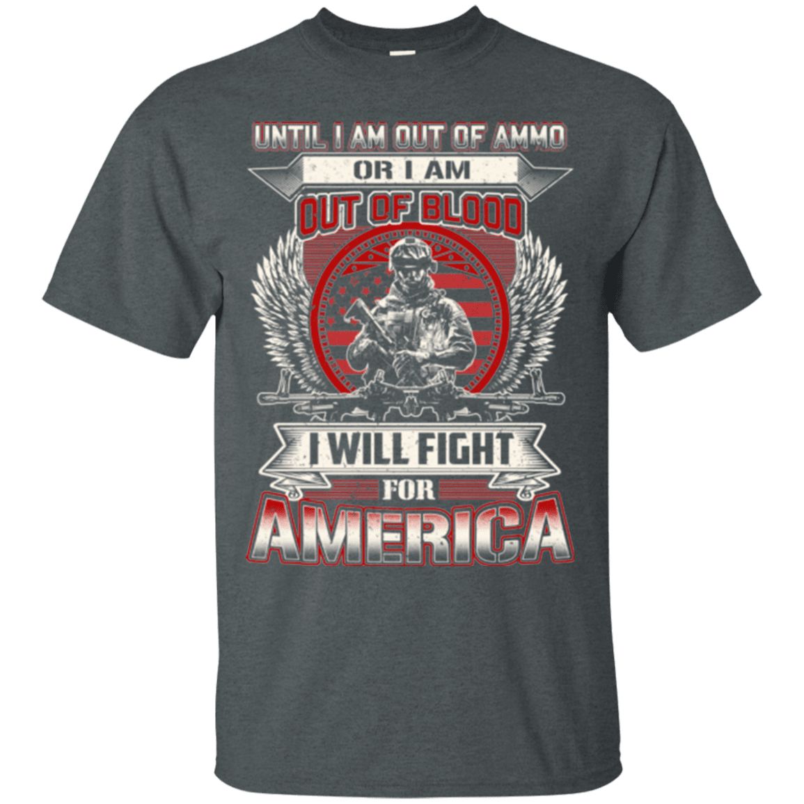 Military T-Shirt "I WILL FIRE FOR AMERICA"-TShirt-General-Veterans Nation