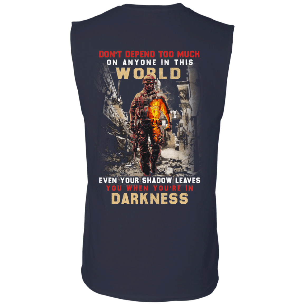 Military T-Shirt "Darkness Veteran"-TShirt-General-Veterans Nation