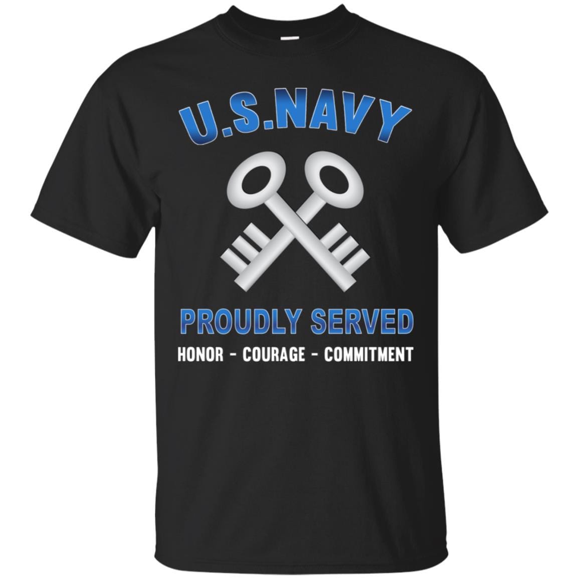 U.S Navy Logistics specialist Navy LS - Proudly Served T-Shirt For Men On Front-TShirt-Navy-Veterans Nation