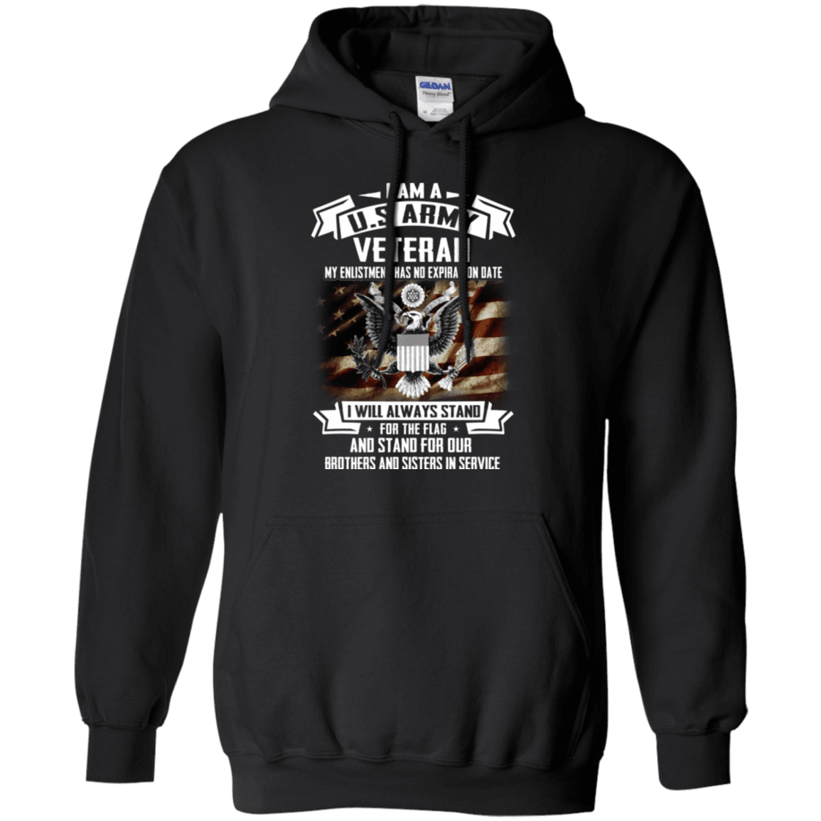 I am A US Army Veteran My Enlistment Has No Expiration Date T Shirt-TShirt-Army-Veterans Nation