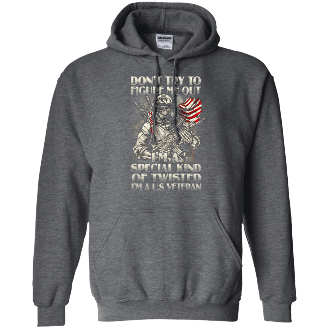 Military T-Shirt "Don't Try to Figure Me Out - I'm A US Veteran"-TShirt-General-Veterans Nation