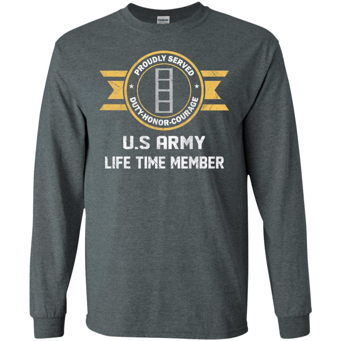 Life Time Member - US Army W-4 Chief Warrant Officer 4 W4 CW4 Warrant Officer Ranks Men T Shirt On Front-TShirt-Army-Veterans Nation