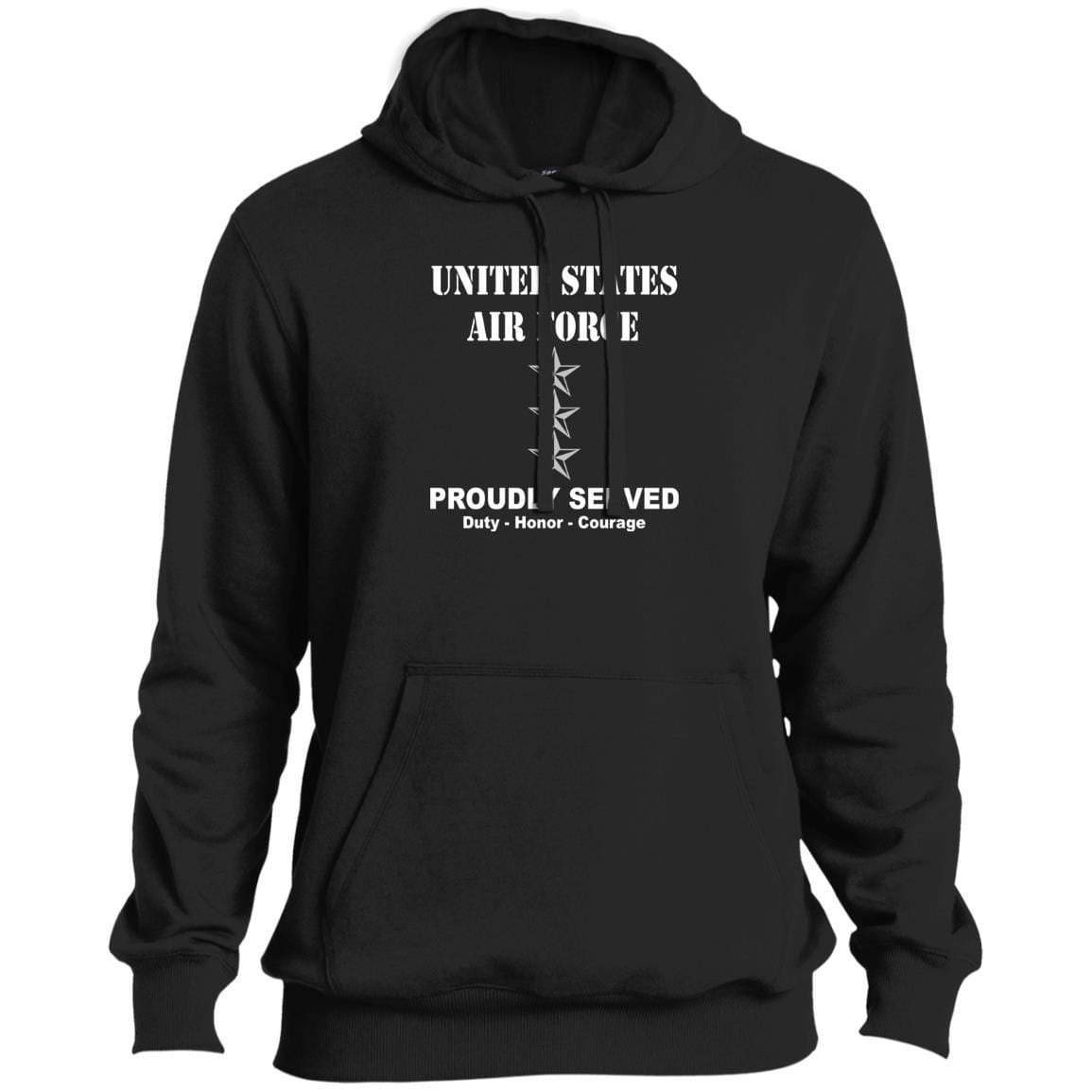 US Air Force O-9 Lieutenant General Lt Ge O9 General Officer Ranks T shirt Sport-Tek Tall Pullover Hoodie - T-Shirt-TShirt-USAF-Veterans Nation