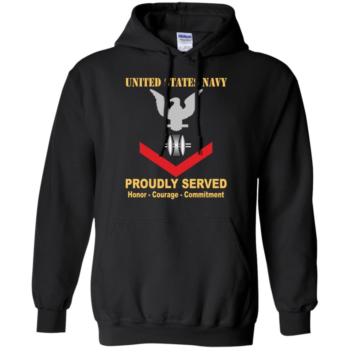 Navy Opticalman Navy OM E-4 Rating Badges Proudly Served T-Shirt For Men On Front-TShirt-Navy-Veterans Nation