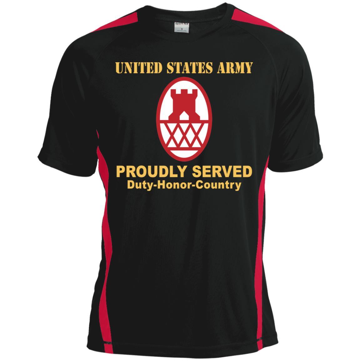 US ARMY 130TH MANEUVER ENHANCEMENT BRIGADE- Proudly Served T-Shirt On Front For Men-TShirt-Army-Veterans Nation