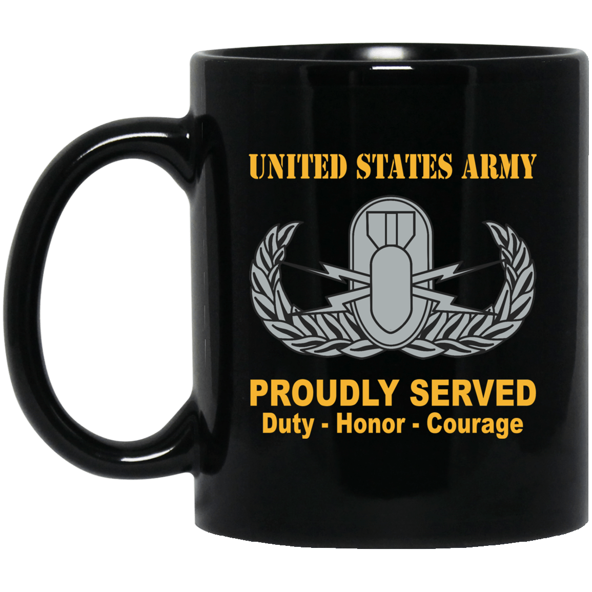 US Army Basic Explosive Ordnance Disposal Badge 11 oz - 15 oz-Mug-Army-Badge-Veterans Nation