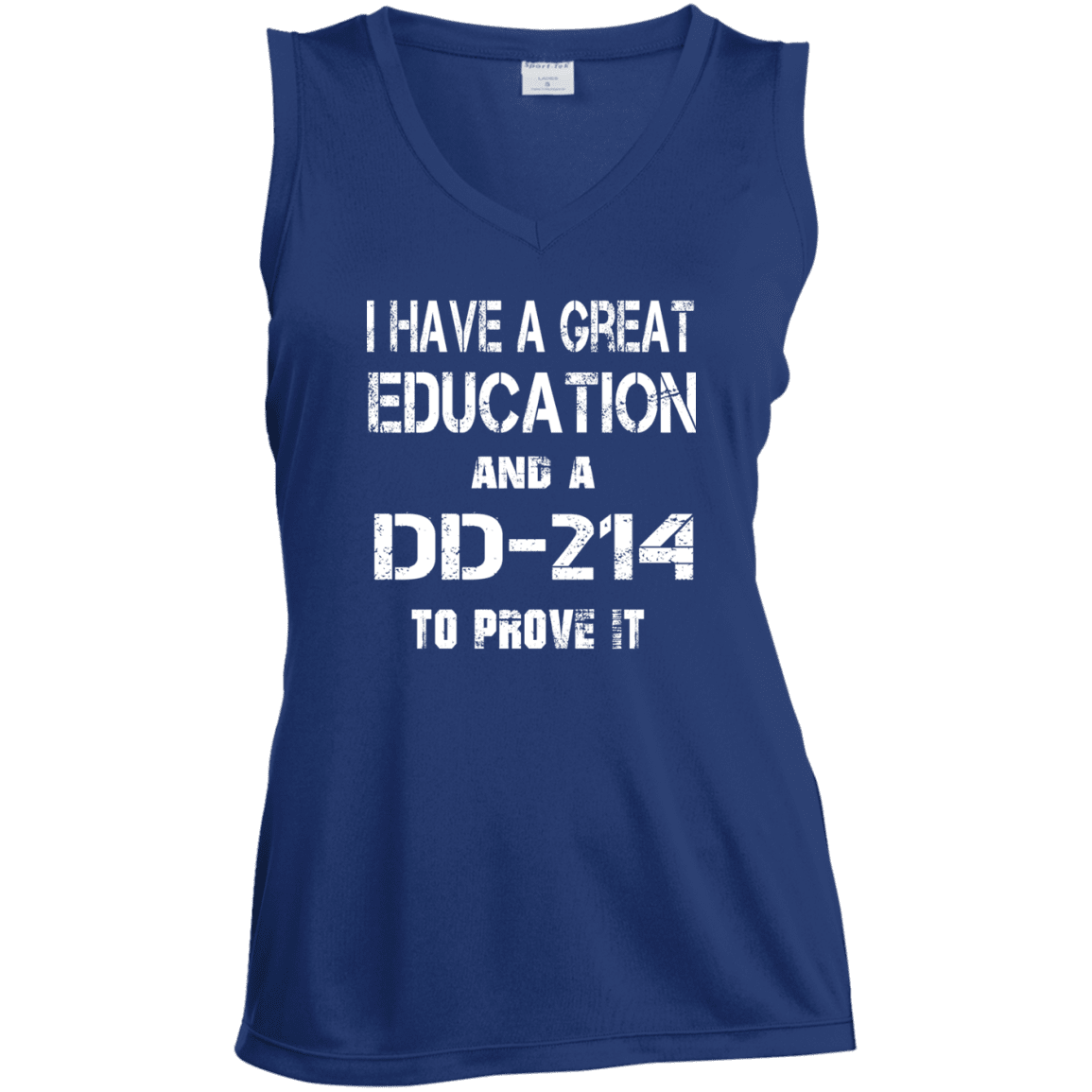 Military T-Shirt "Veteran - Education-DD214 - Women" Front-TShirt-General-Veterans Nation