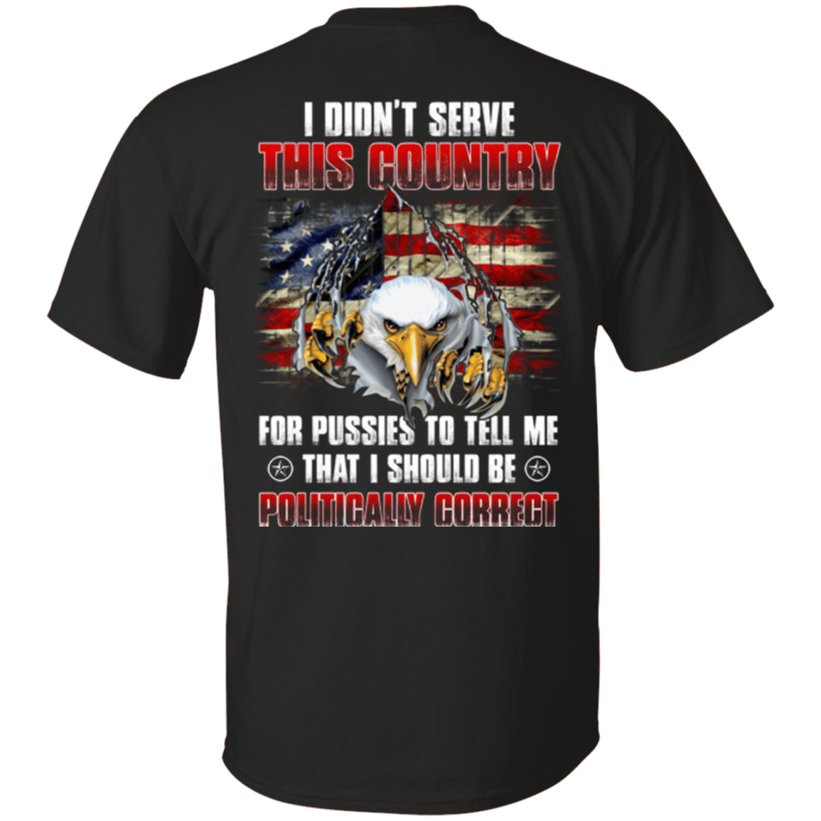 Military T-Shirt "Veteran - I Didn't Serve This Country"-TShirt-General-Veterans Nation