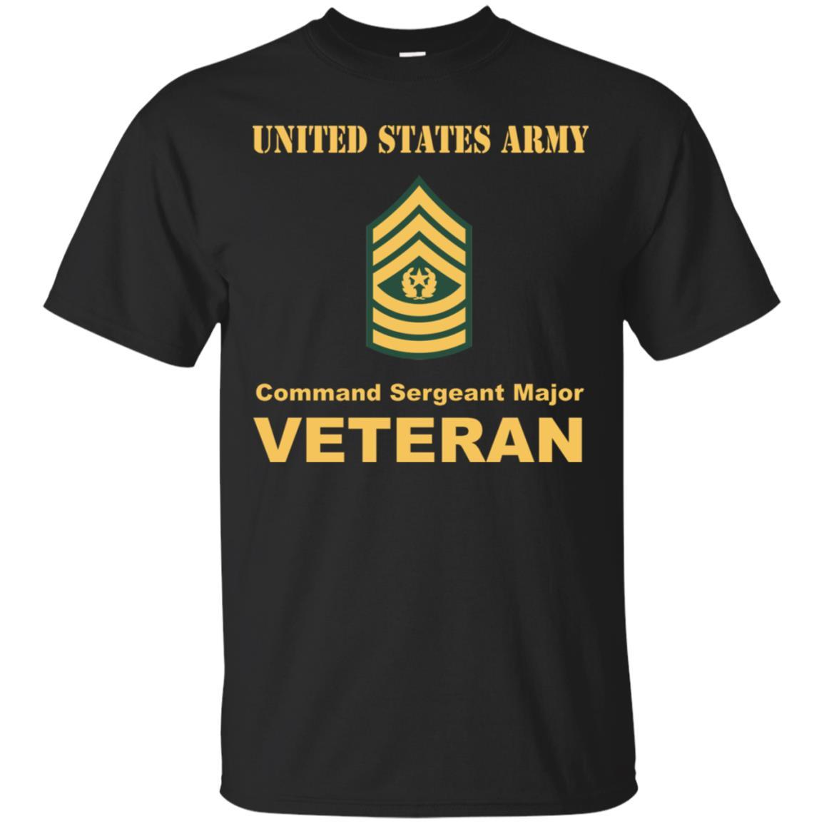 US Army E-9 Command Sergeant Major E9 CSM Noncommissioned Officer Veteran Men T Shirt On Front-TShirt-Army-Veterans Nation