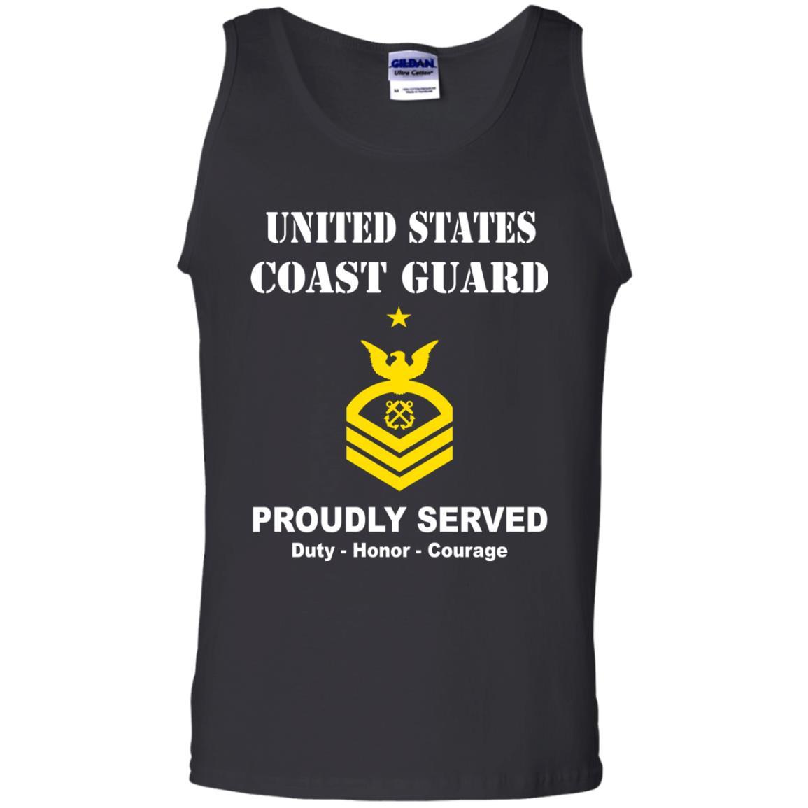 US Coast Guard E-8 Senior Chief Petty Officer E8 SCPO Chief Petty Officer Men Front USCG T Shirt-TShirt-USCG-Veterans Nation