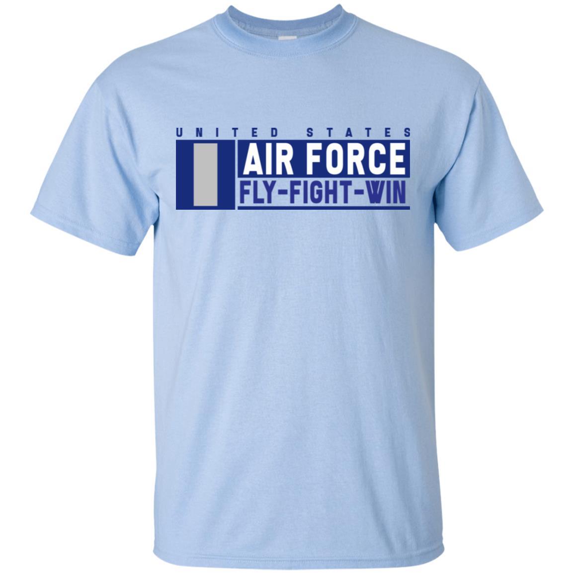 US Air Force O-2 First Lieutenant Fly - Fight - Win T-Shirt On Front For Men-TShirt-USAF-Veterans Nation