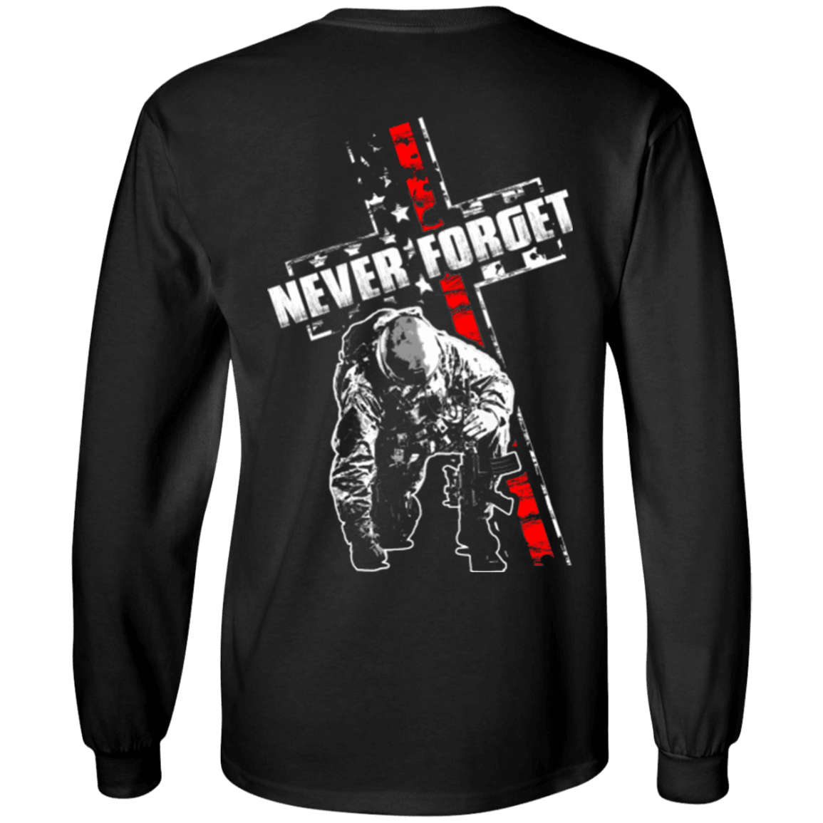 Military T-Shirt "Never Forget Veteran"-TShirt-General-Veterans Nation