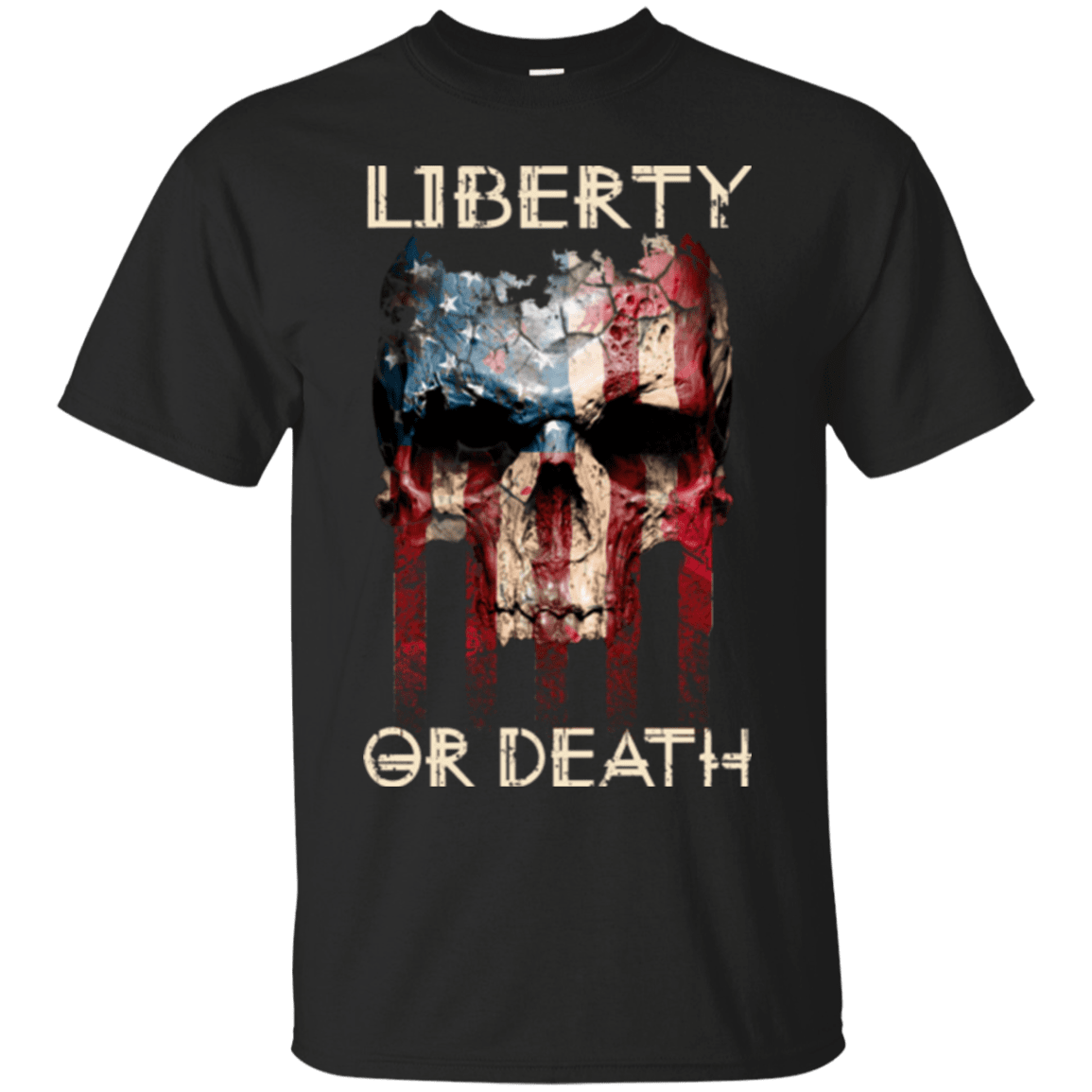 Military T-Shirt "LIBERTY OR DEATH"-TShirt-General-Veterans Nation