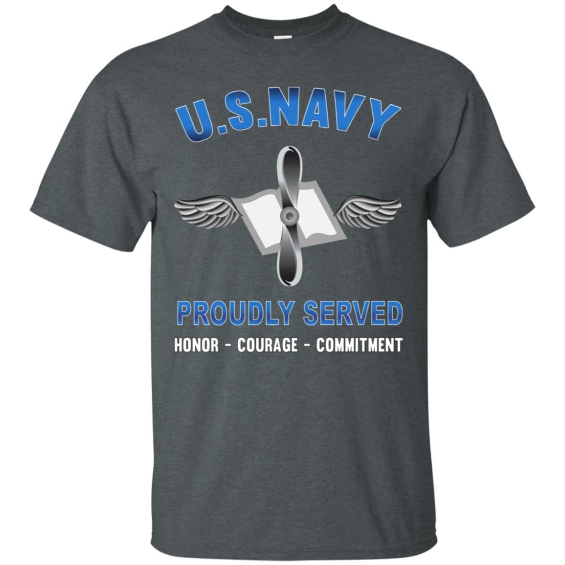 Navy Aviation Maintenance Administrationman Navy AZ - Proudly Served T-Shirt For Men On Front-TShirt-Navy-Veterans Nation