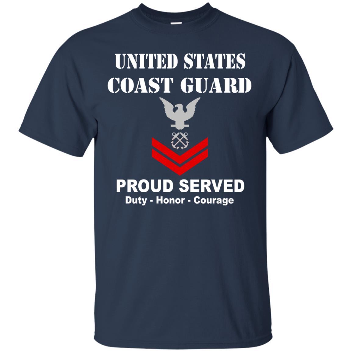 US Coast Guard E-5 Petty Officer Second Class E5 PO2 Petty Officer Men Front USCG T Shirt-TShirt-USCG-Veterans Nation