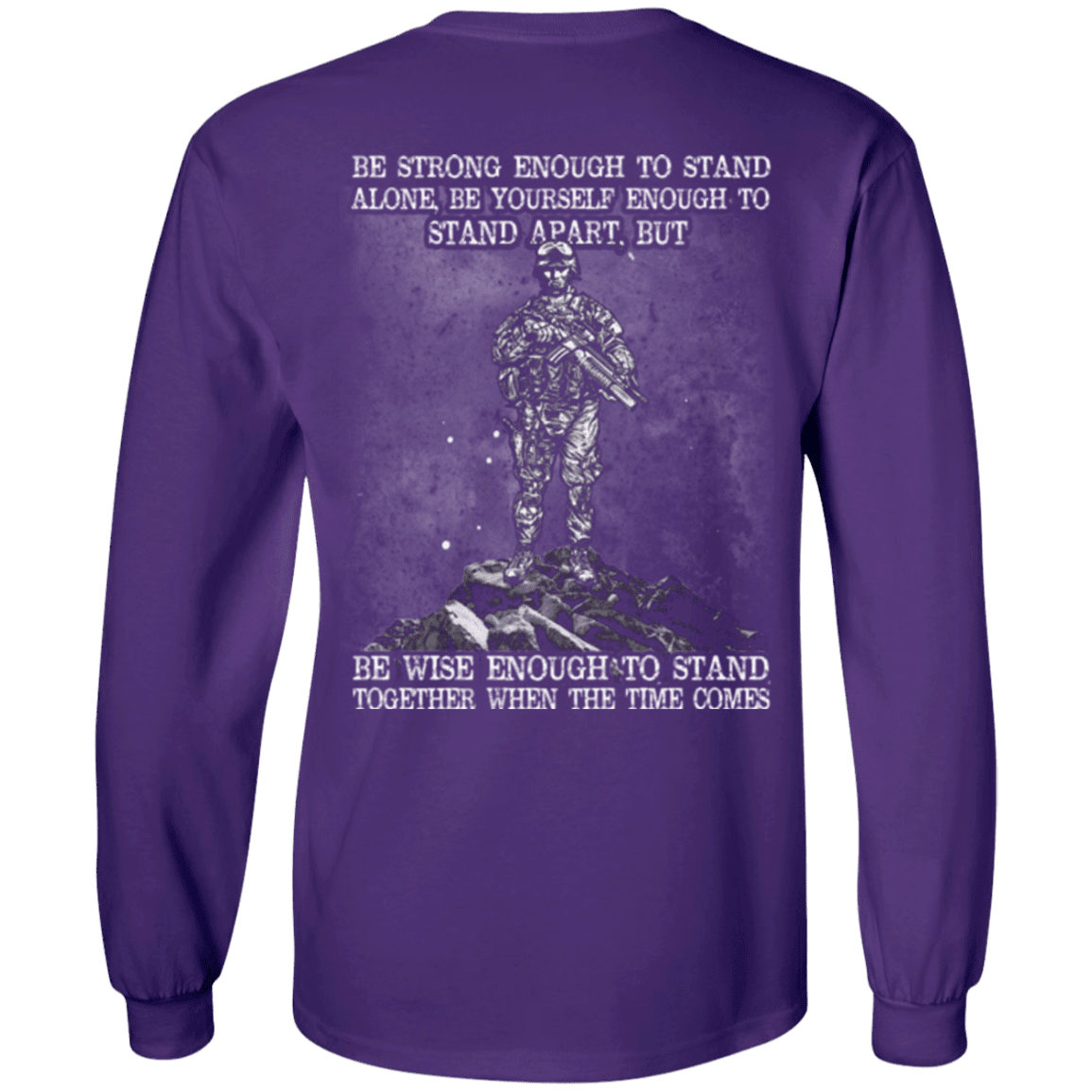 Military T-Shirt "Strong Enough To Stand Together Veteran"-TShirt-General-Veterans Nation