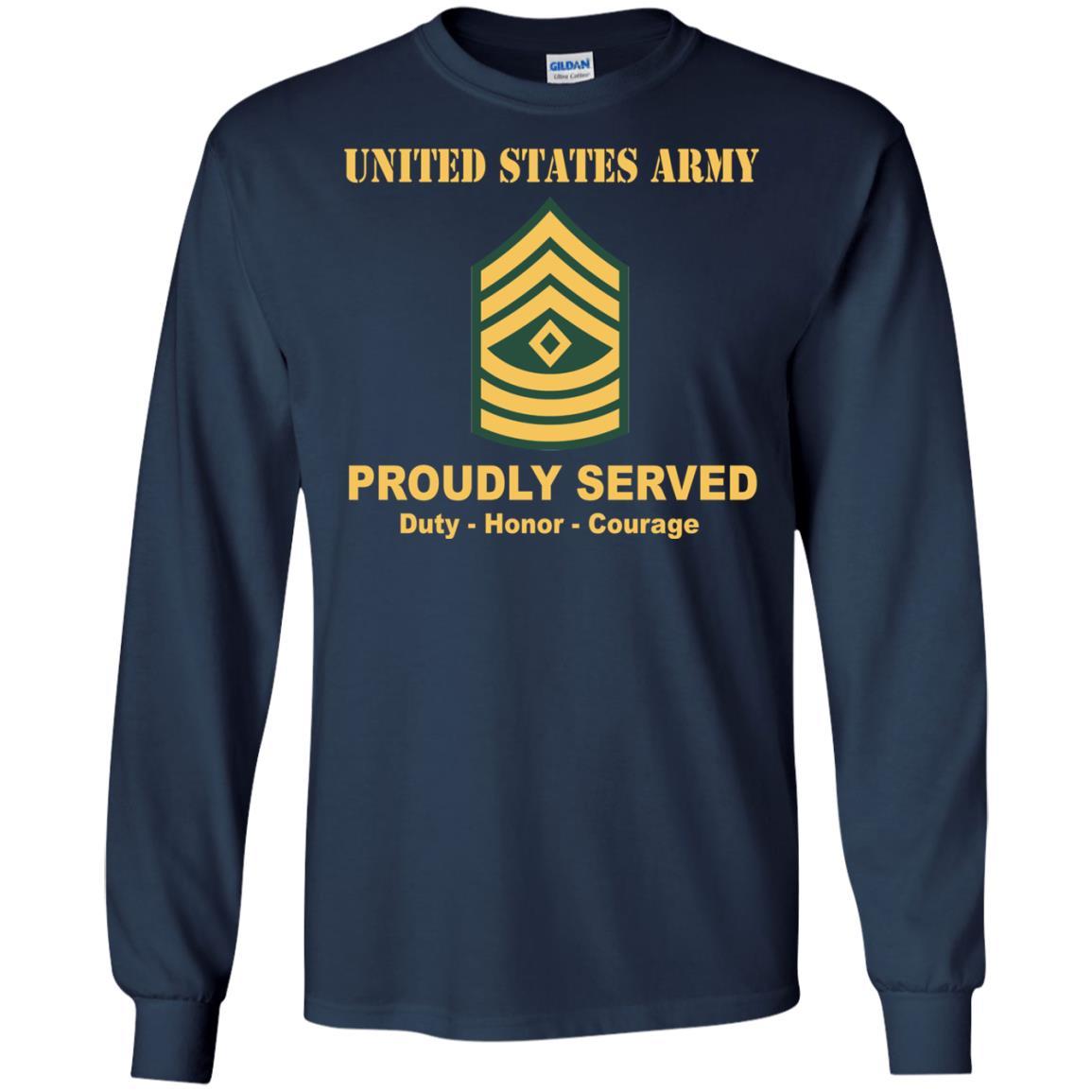 US Army E-8 First Sergeant E8 1SG Noncommissioned Officer Ranks Men Front Shirt US Army Rank-TShirt-Army-Veterans Nation