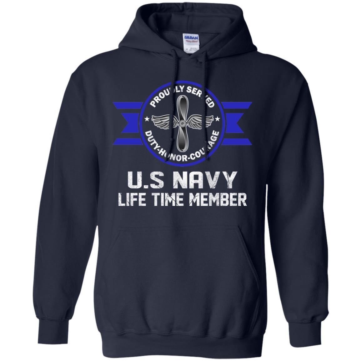 Life Time Member - US Navy Aviation Machinist's Mate AD Men T Shirt On Front-TShirt-Navy-Veterans Nation