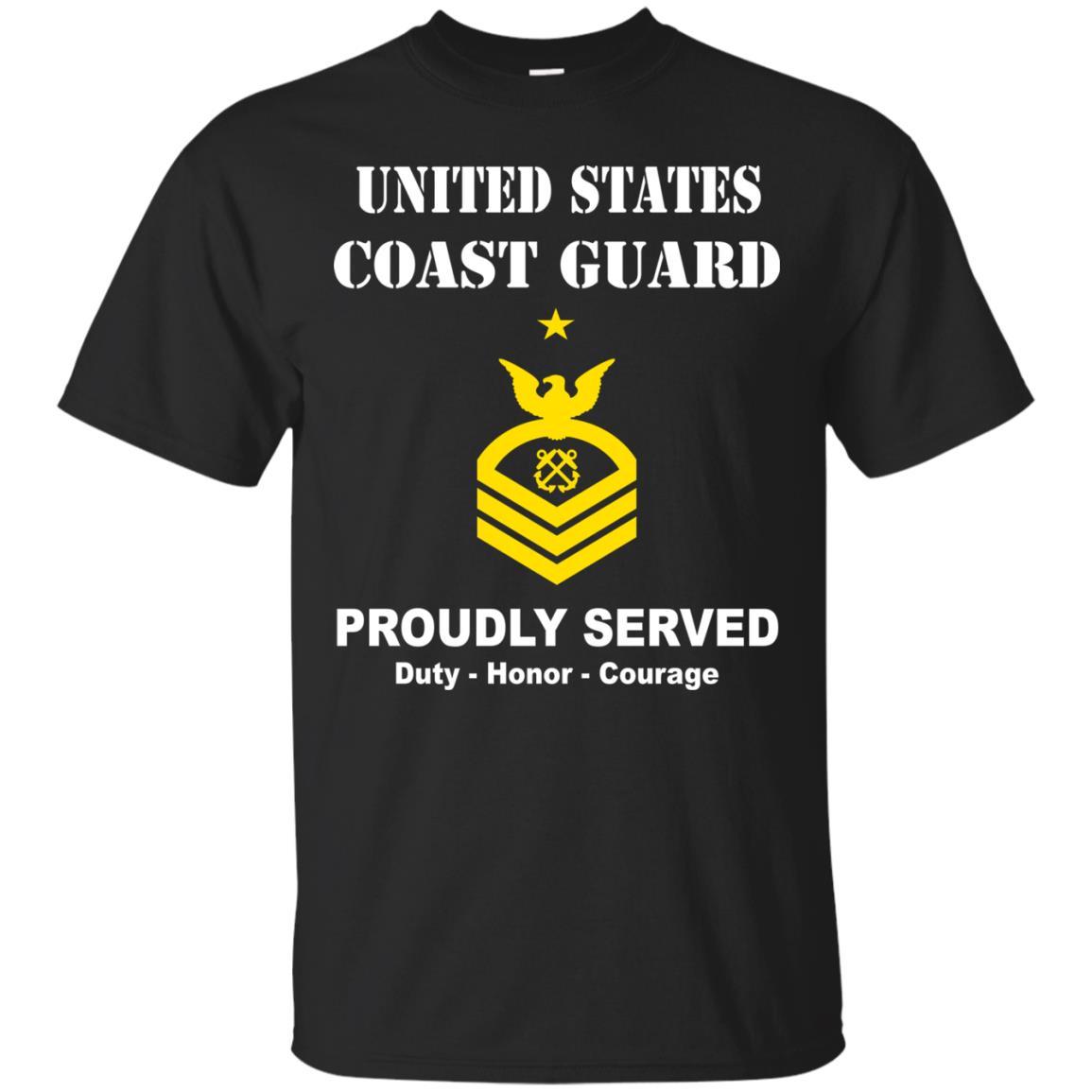 US Coast Guard E-8 Senior Chief Petty Officer E8 SCPO Chief Petty Officer Men Front USCG T Shirt-TShirt-USCG-Veterans Nation