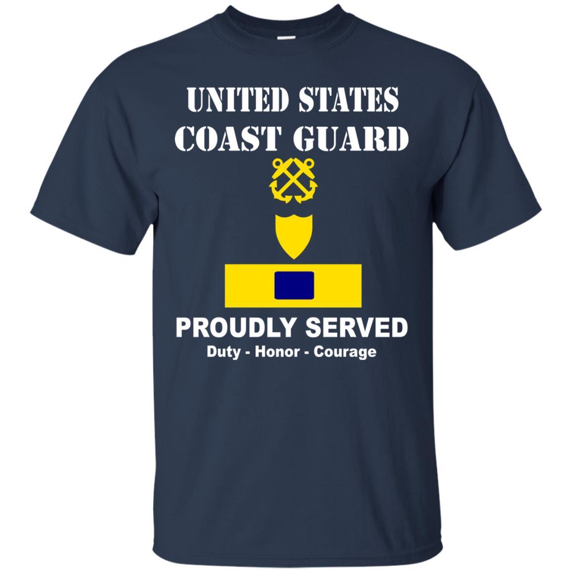 US Coast Guard W-4 Chief Warrant Officer 4 W4 CWO-4 Chief Warrant Officer Men Front USCG T Shirt-TShirt-USCG-Veterans Nation