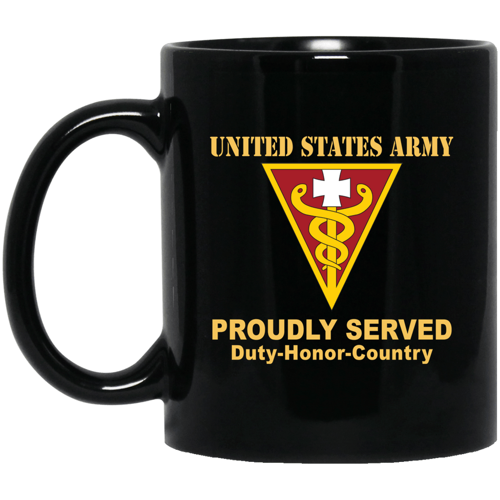 US ARMY 3RD MEDICAL COMMAND- 11 oz - 15 oz Black Mug-Mug-Army-CSIB-Veterans Nation