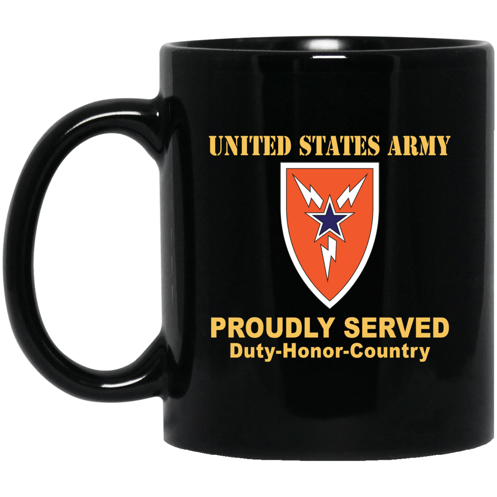 US ARMY 3RD SIGNAL BRIGADE- 11 oz - 15 oz Black Mug-Mug-Army-CSIB-Veterans Nation