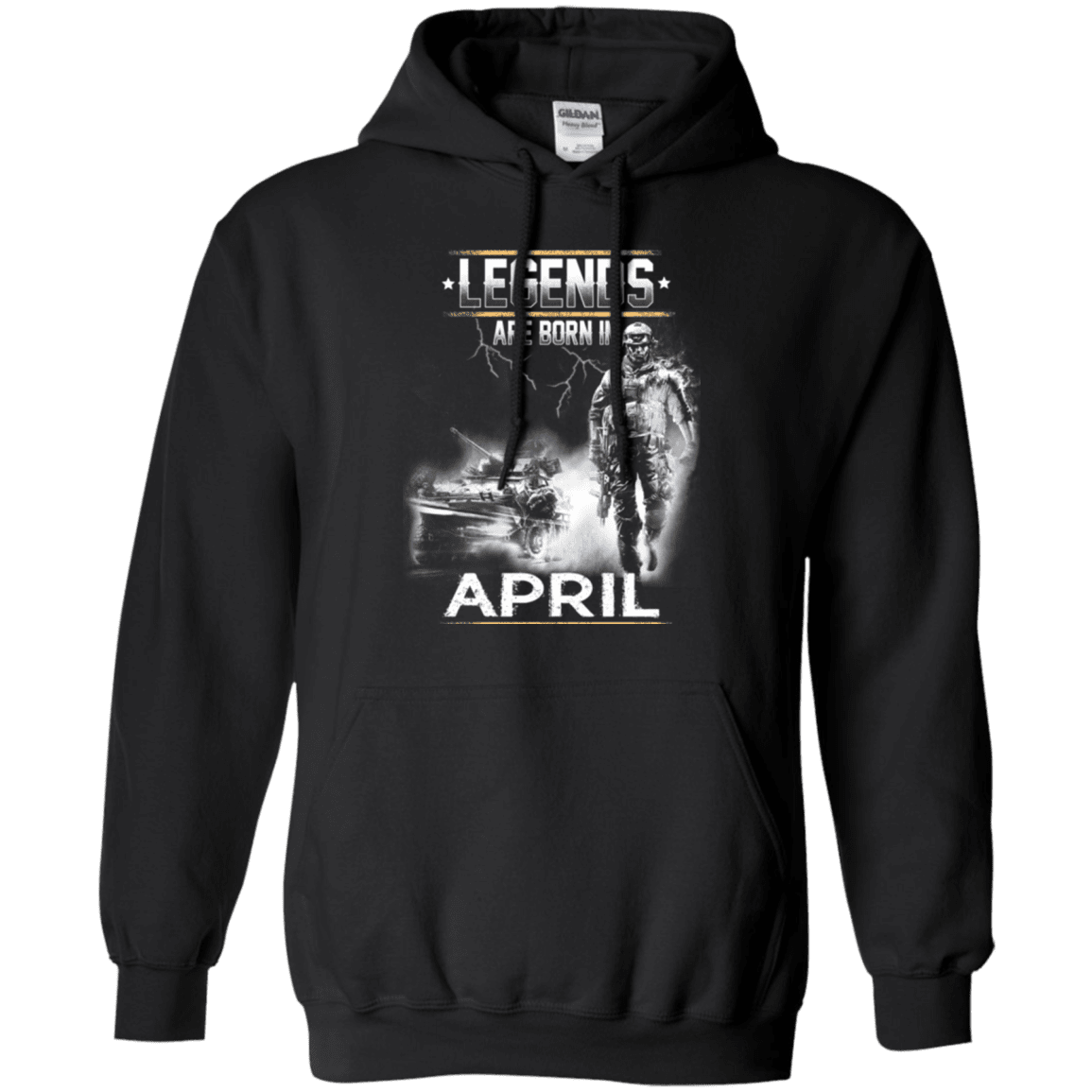 Military T-Shirt "LEGENDS ARE BORN IN APRIL"-TShirt-General-Veterans Nation