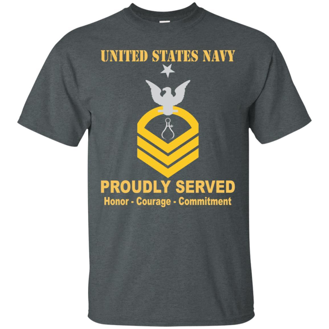 Navy Instrumentman Navy IM E-8 Rating Badges Proudly Served T-Shirt For Men On Front-TShirt-Navy-Veterans Nation