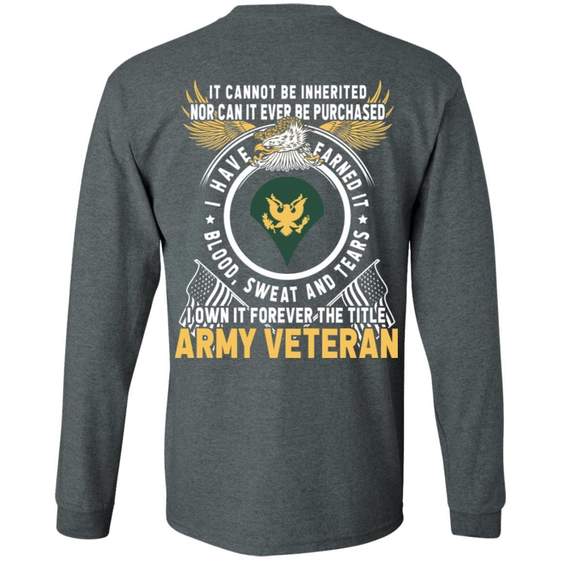 US Army E-4 SPC E4 Specialist Ranks T-Shirt For Men On Back-TShirt-Army-Veterans Nation