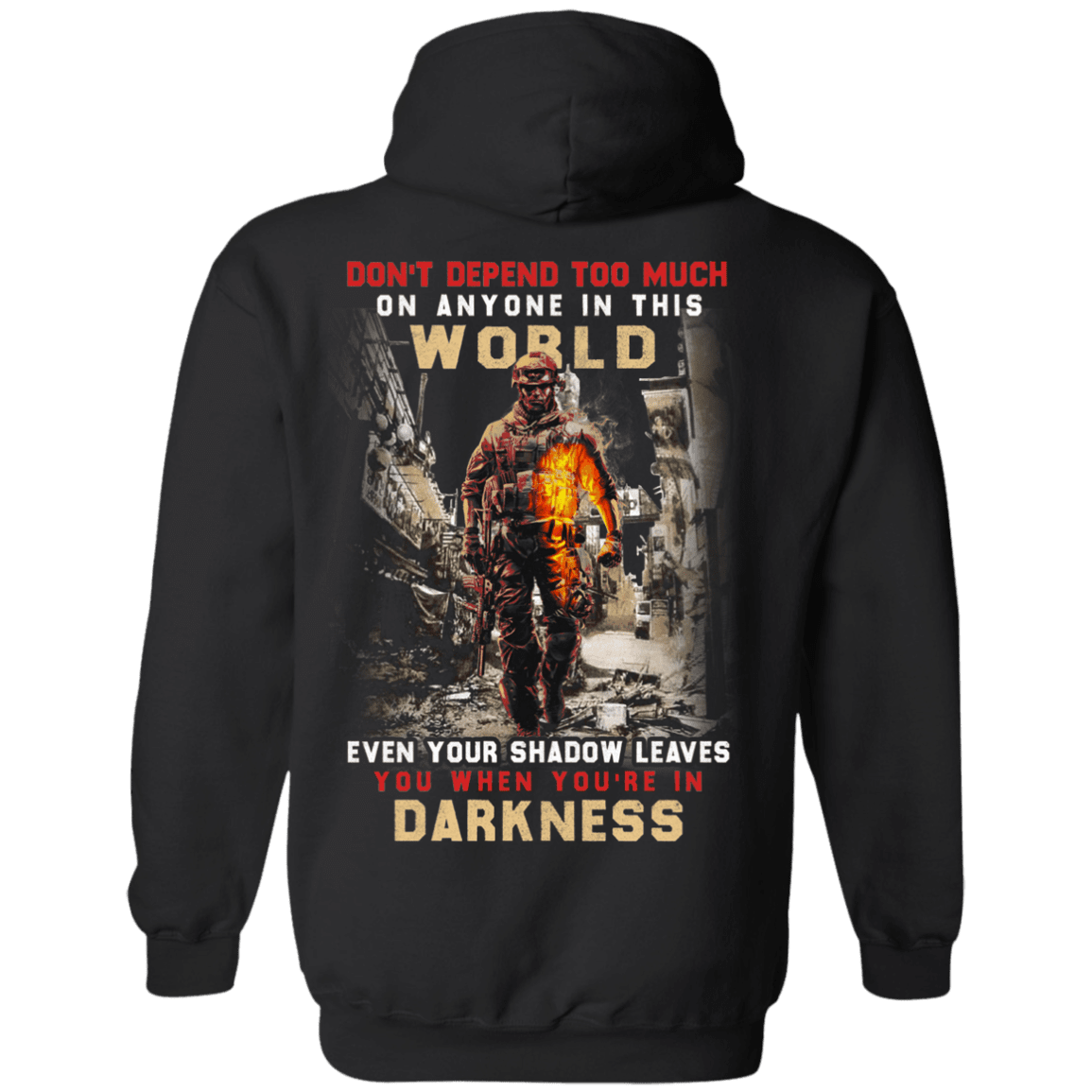 Military T-Shirt "Darkness Veteran"-TShirt-General-Veterans Nation