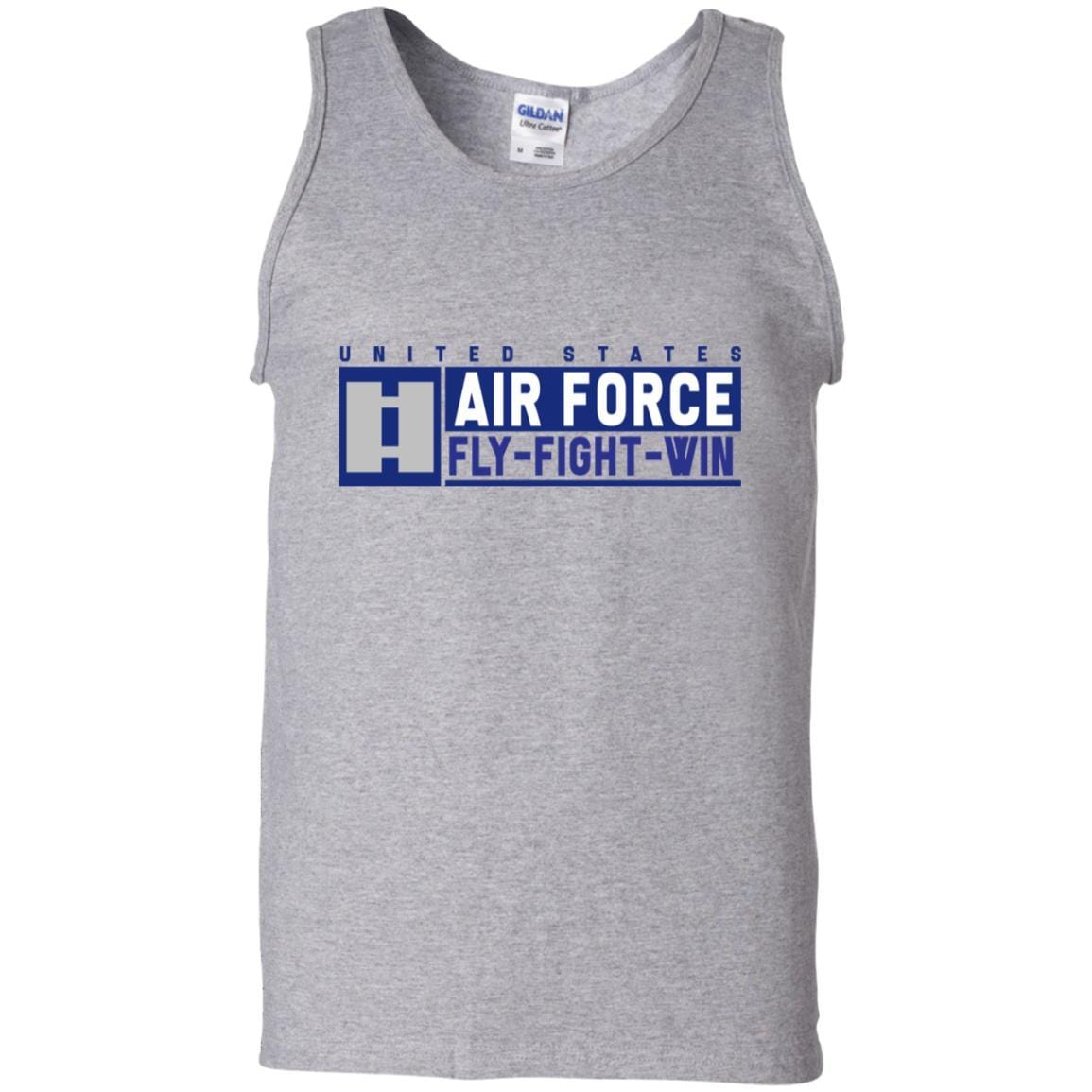 US Air Force O-3 Captain Fly - Fight - Win T-Shirt On Front For Men-TShirt-USAF-Veterans Nation