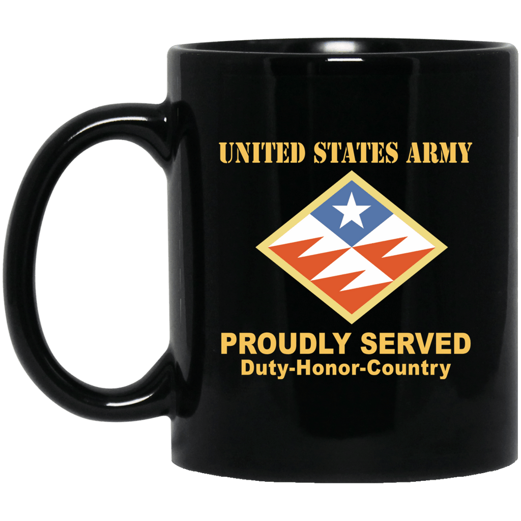 US ARMY 261 SIGNAL BRIGADE - 11 oz - 15 oz Black Mug-Mug-Army-CSIB-Veterans Nation