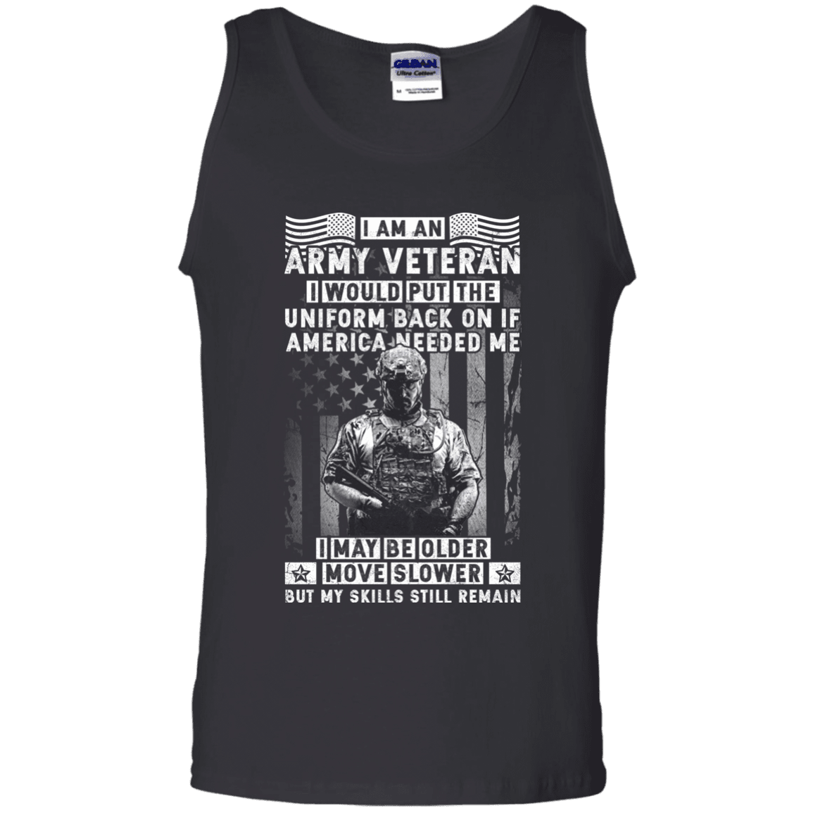 I am an Army Veteran Men Front T Shirt-TShirt-Army-Veterans Nation