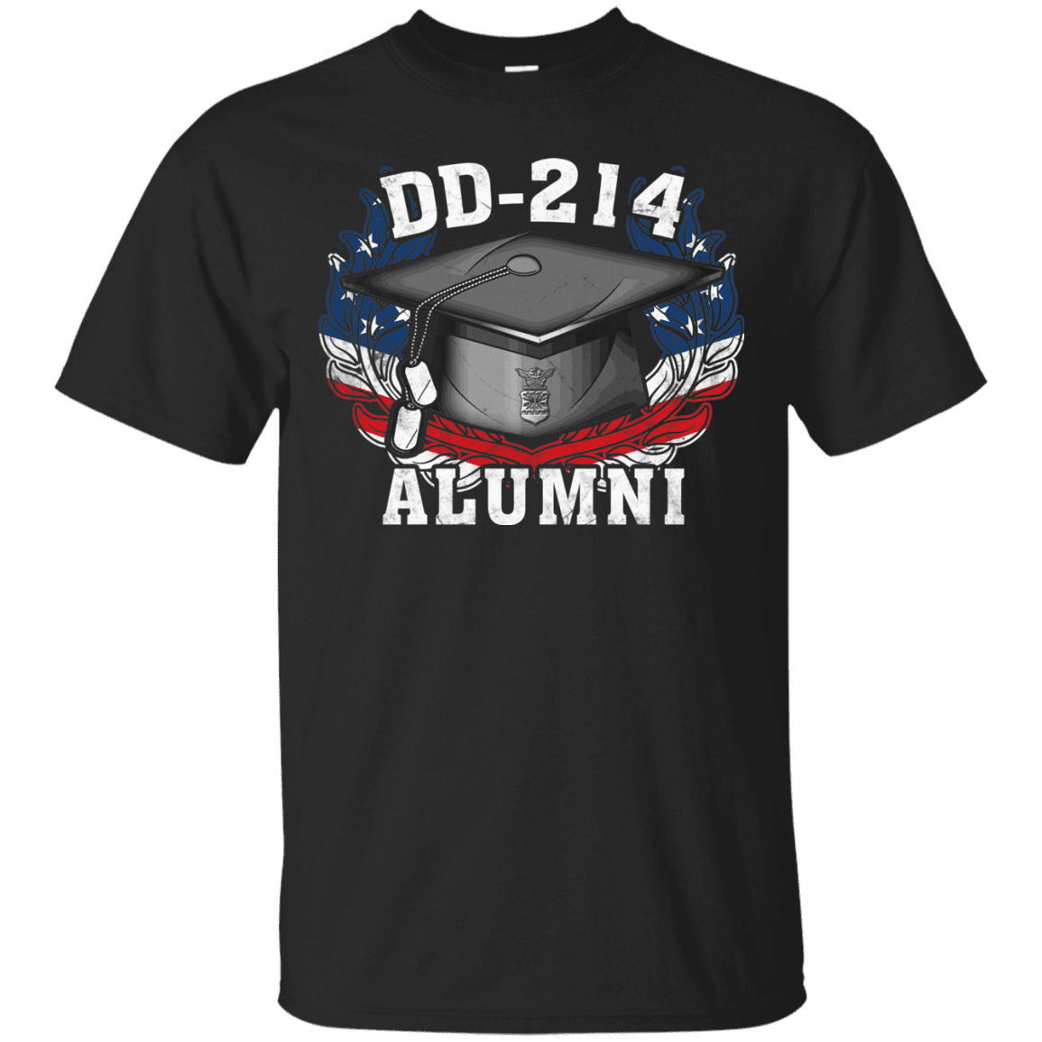 DD 214 Alumni Air Force Veteran Front T Shirts-TShirt-USAF-Veterans Nation