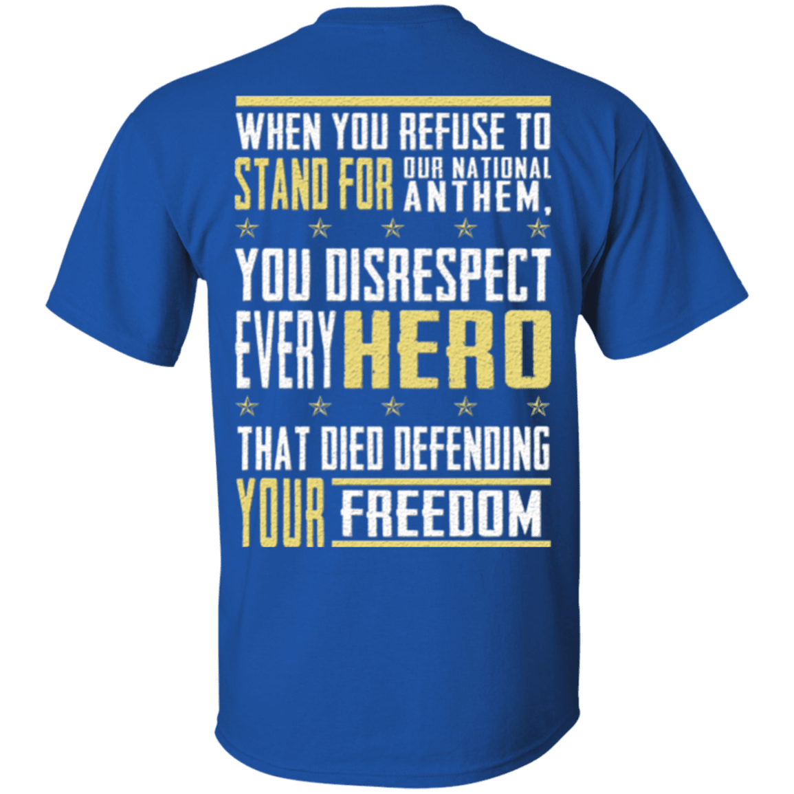 Military T-Shirt "Veteran - Stand For Our National"-TShirt-General-Veterans Nation