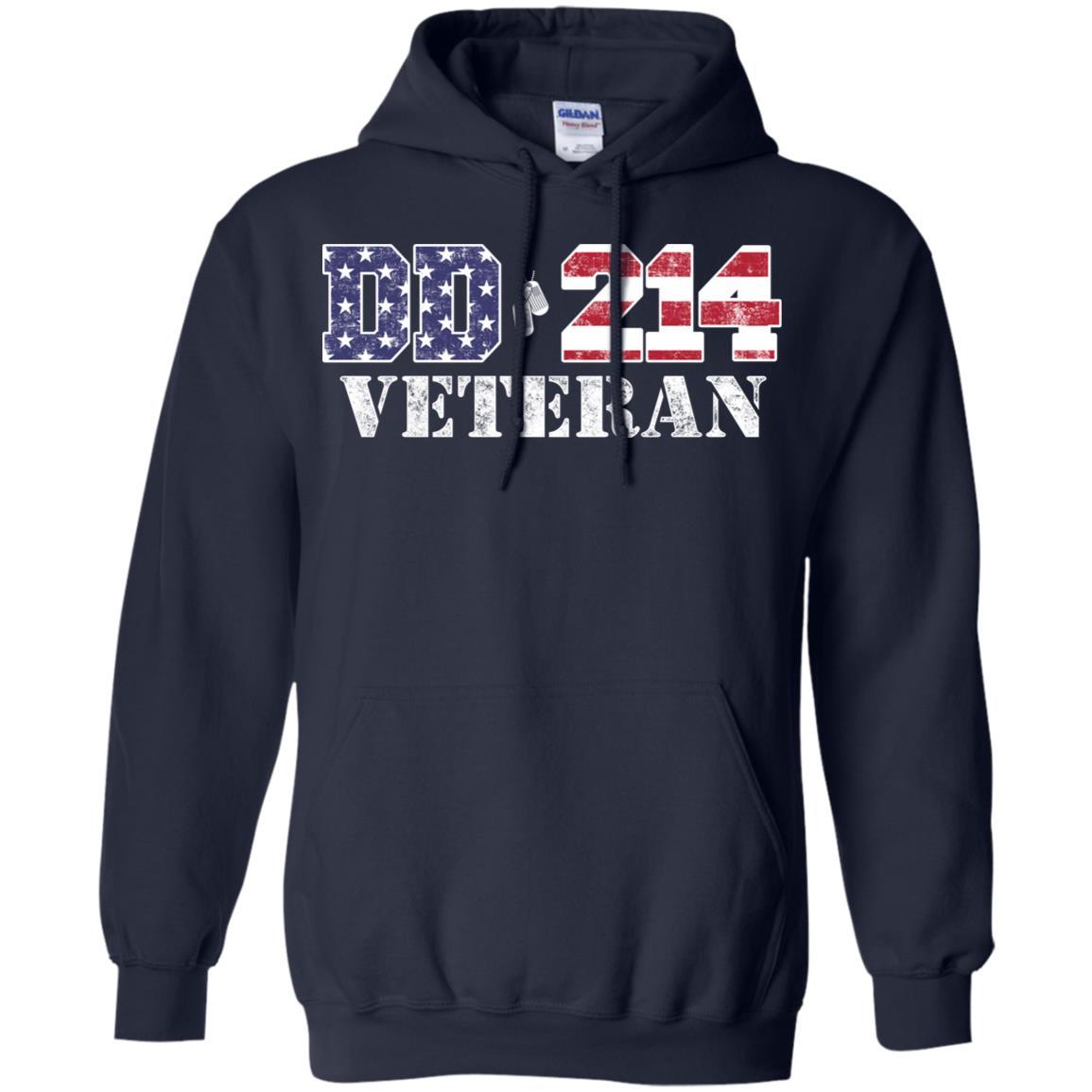 T-Shirt "DD 214 Army Veteran" On Front-TShirt-Army-Veterans Nation