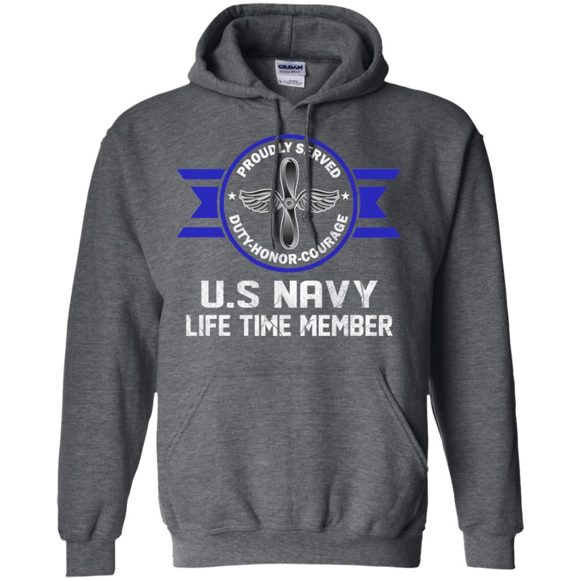 Life Time Member - US Navy Aviation Machinist's Mate AD Men T Shirt On Front-TShirt-Navy-Veterans Nation