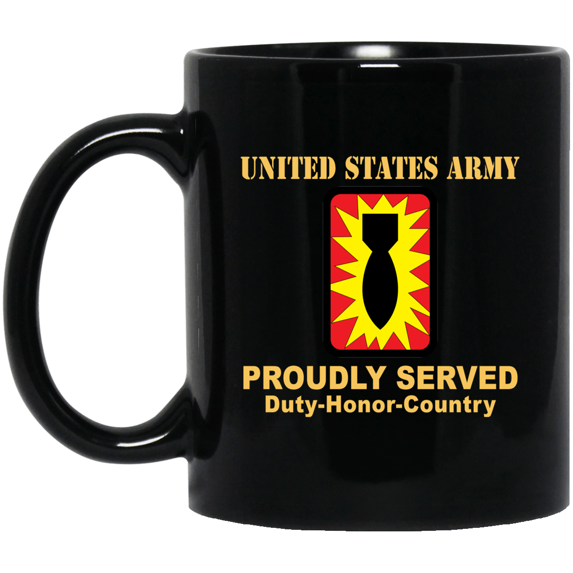 US ARMY 52ND ORDNANCE GROUP - 11 oz - 15 oz Black Mug-Mug-Army-CSIB-Veterans Nation