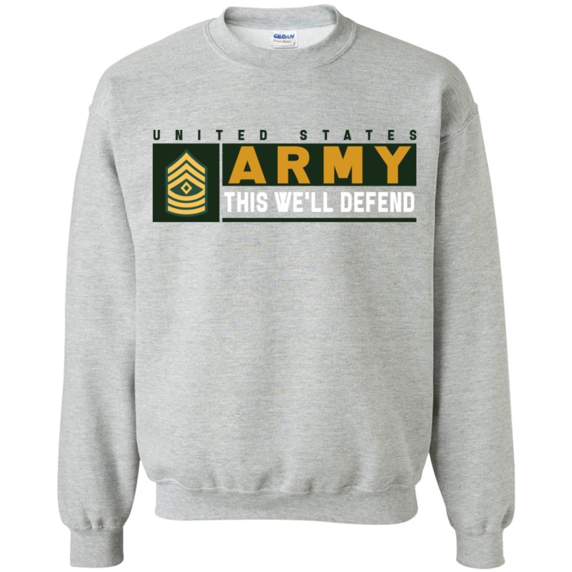 US Army E-8 1SG This We Will Defend Long Sleeve - Pullover Hoodie-TShirt-Army-Veterans Nation