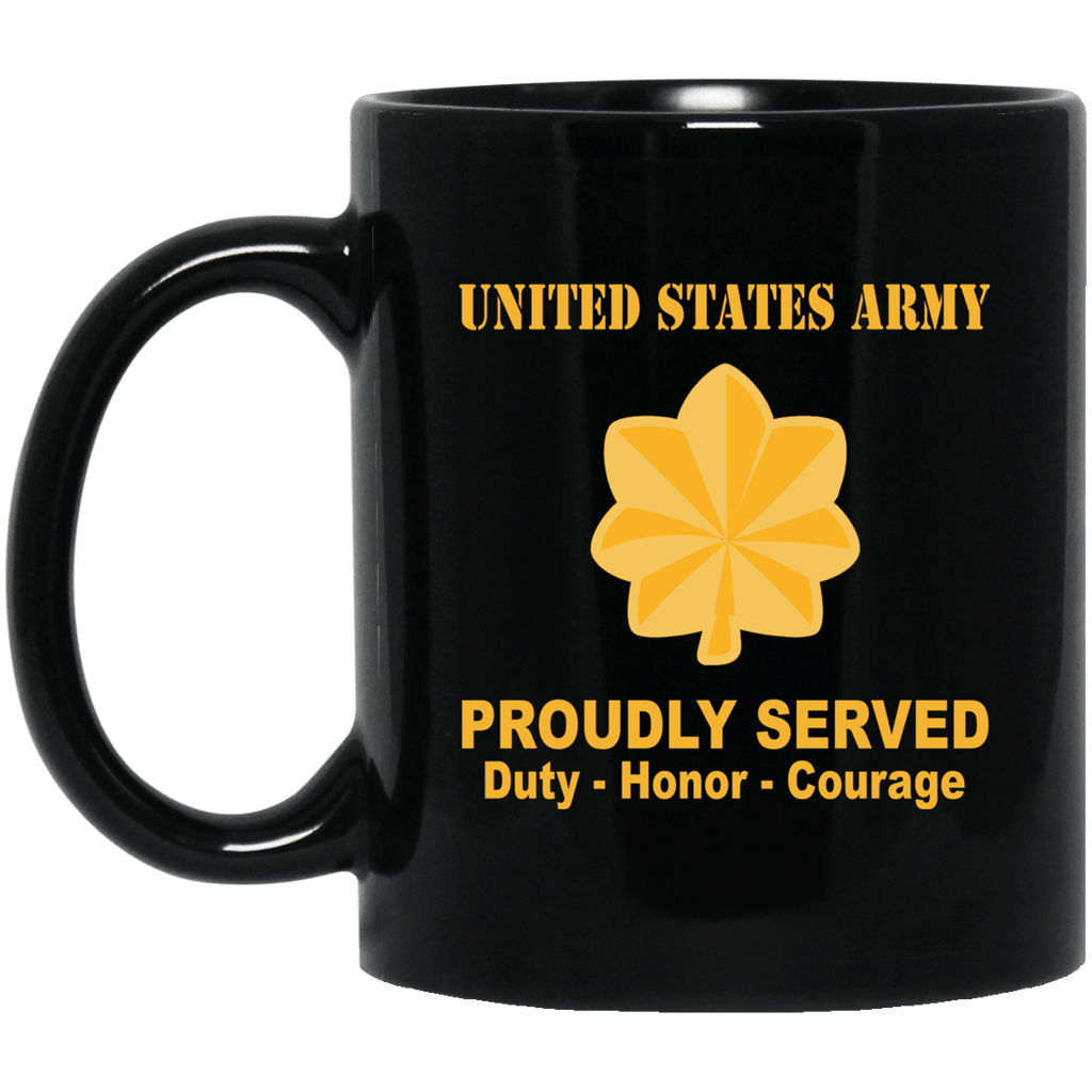 US Army O-4 Major O4 MAJ Field Officer Ranks Proudly Served Black Mug Black Mug-Mug-Army-Ranks-Veterans Nation