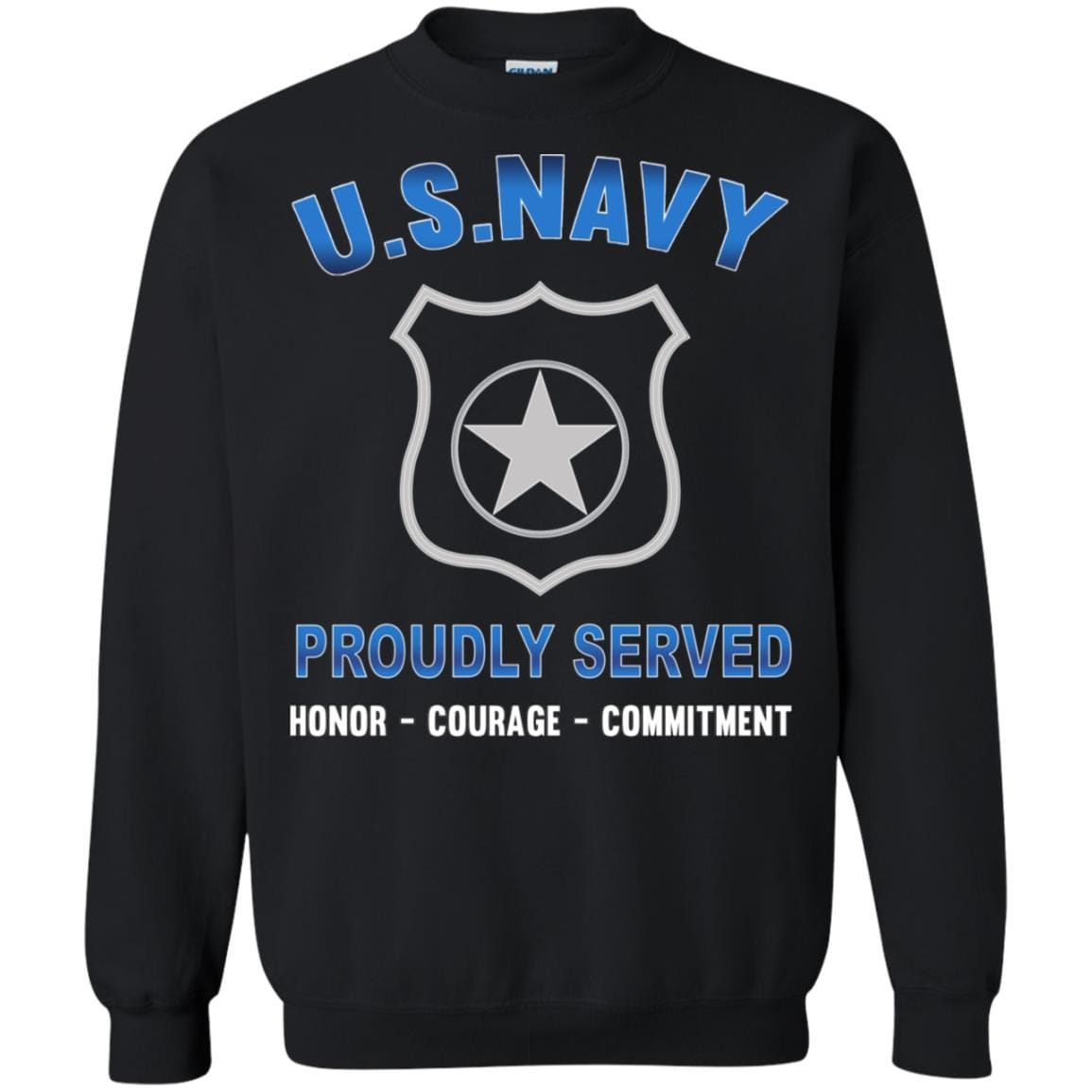 U.S Navy Master-at-arms Navy MA - Proudly Served T-Shirt For Men On Front-TShirt-Navy-Veterans Nation