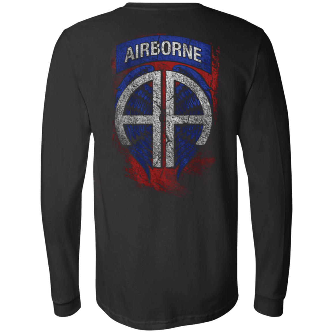 US Air Force - Airborne Angel - Men Back T Shirt-TShirt-USAF-Veterans Nation