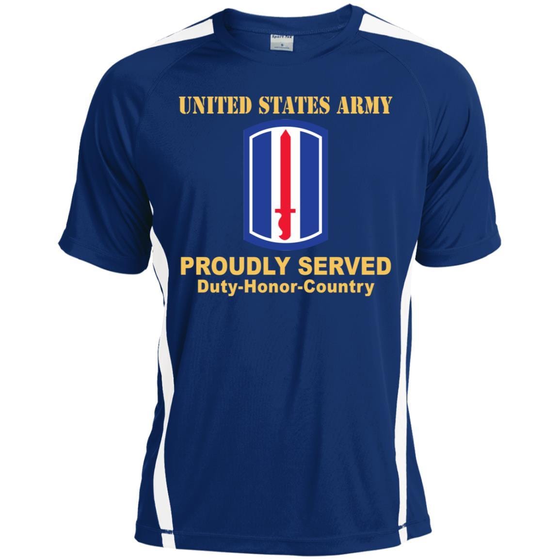 US ARMY 193RD INFANTRY BRIGADE- Proudly Served T-Shirt On Front For Men-TShirt-Army-Veterans Nation