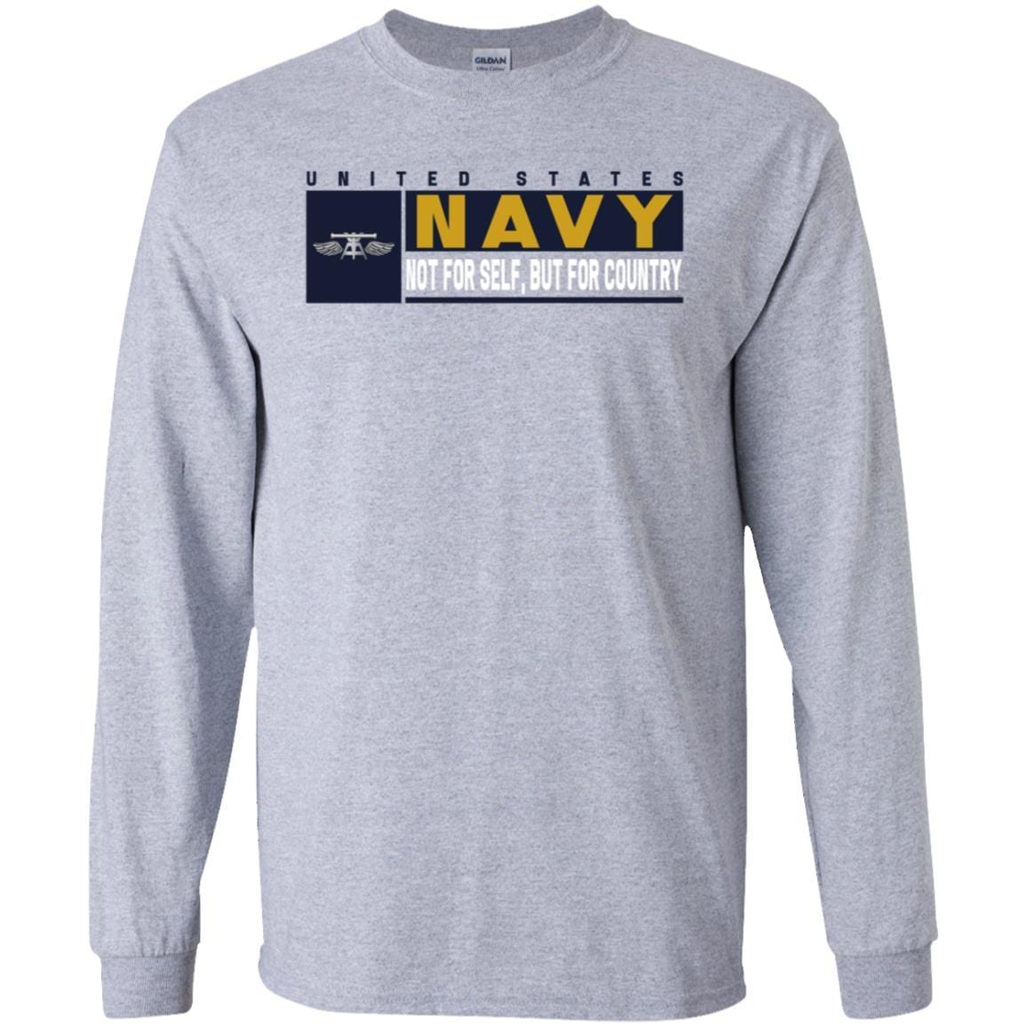 Navy Aviation Fire Control Tech Navy AQ- Not for self Long Sleeve - Pullover Hoodie-TShirt-Navy-Veterans Nation