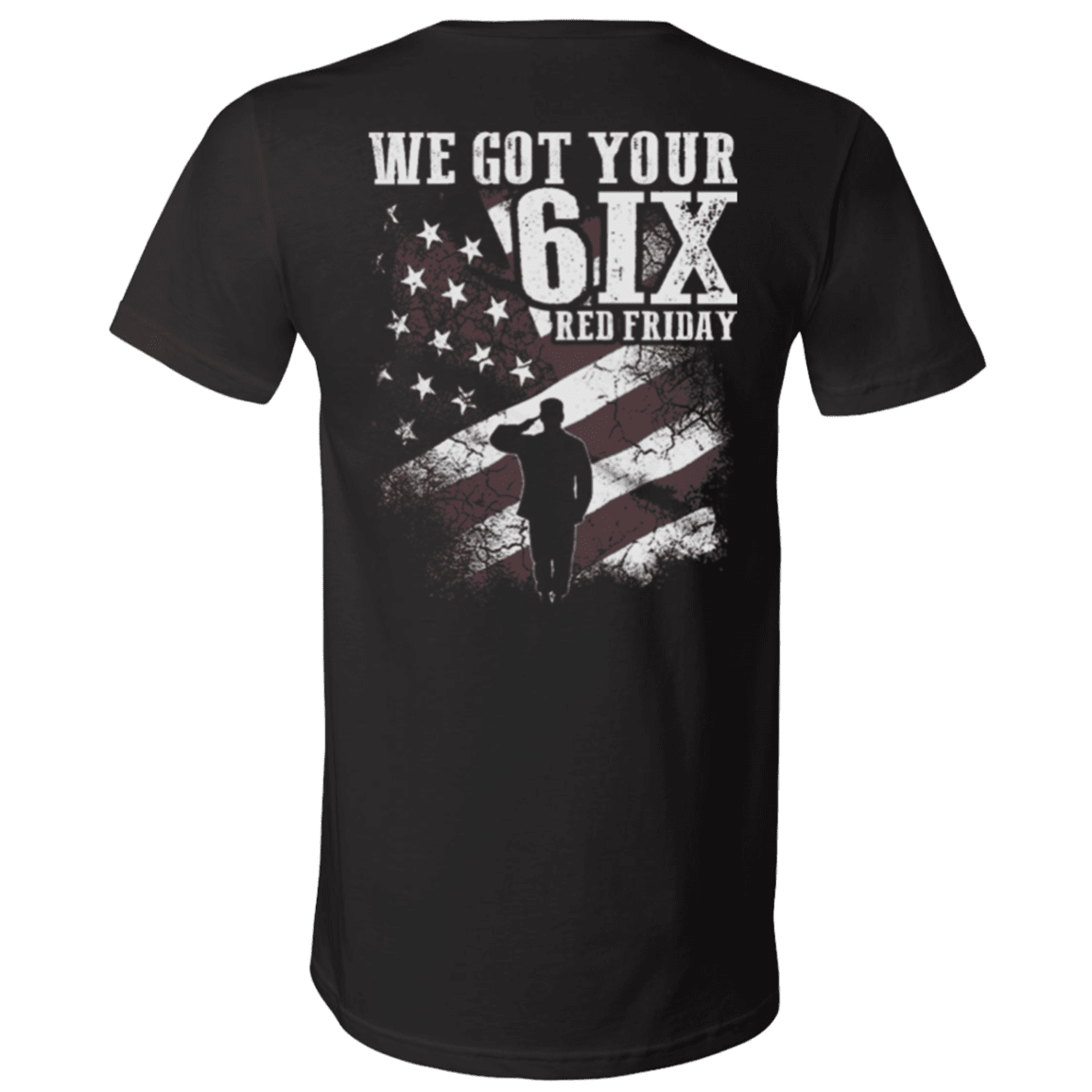 Military T-Shirt "Veteran - We Got Your Six Red Friday"-TShirt-General-Veterans Nation